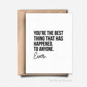 Jolie carte d'amour, carte de remerciement meilleur ami, carte de Saint-Valentin mari pour carte d'anniversaire de petite amie cadeau drôle de Saint-Valentin pour elle