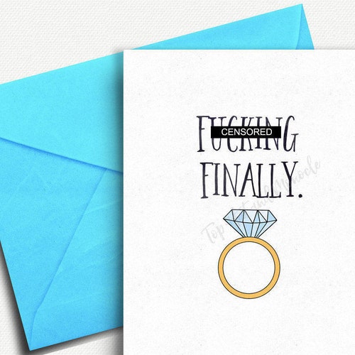 Funny Wedding Card Wedding Shower Card Funny Engagement - Etsy Funny Wedding Card Wedding Shower Card Funny Engagement - Etsy