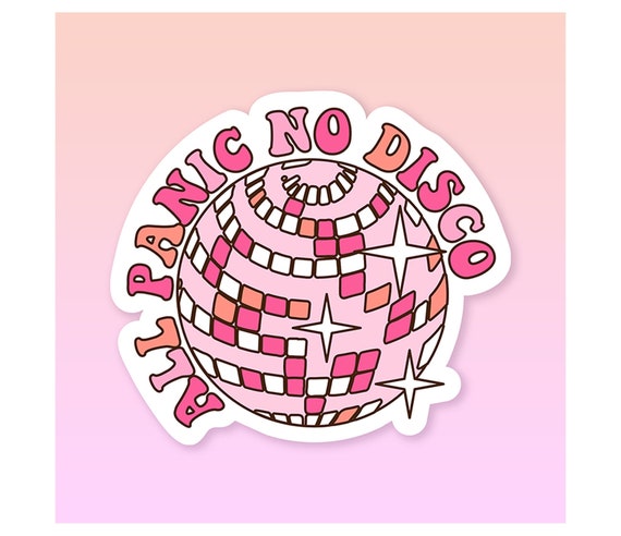 All Panic No Disco Sticker