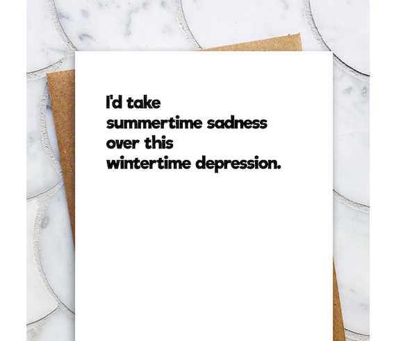 Wintertime Depression