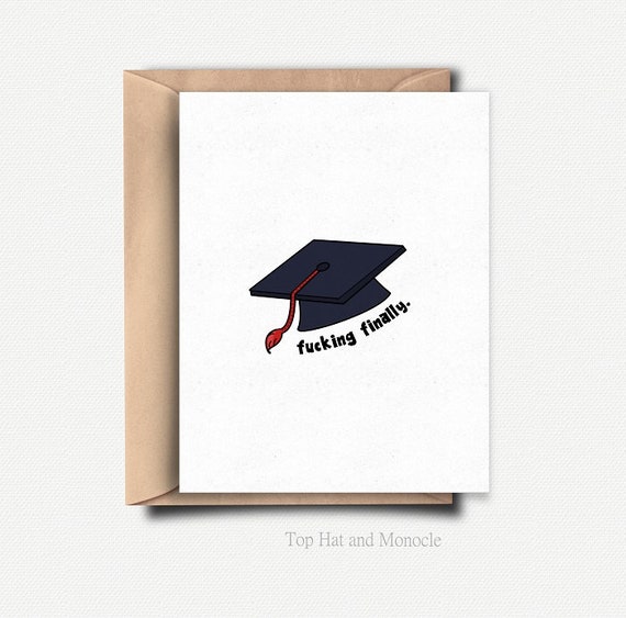 Finally. Funny Graduation Card Funny College Graduation Card Grad Gifts for  Her Funny Grad Card Graduation Congratulations Card Son - Etsy