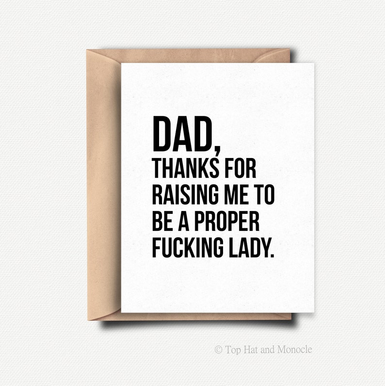 Funny Fathers Day Card Funny Fathers Day Gift from Daughter Funny Father's Day Gift Ideas for Dad Birthday Card from Daughter Dad Card image 2