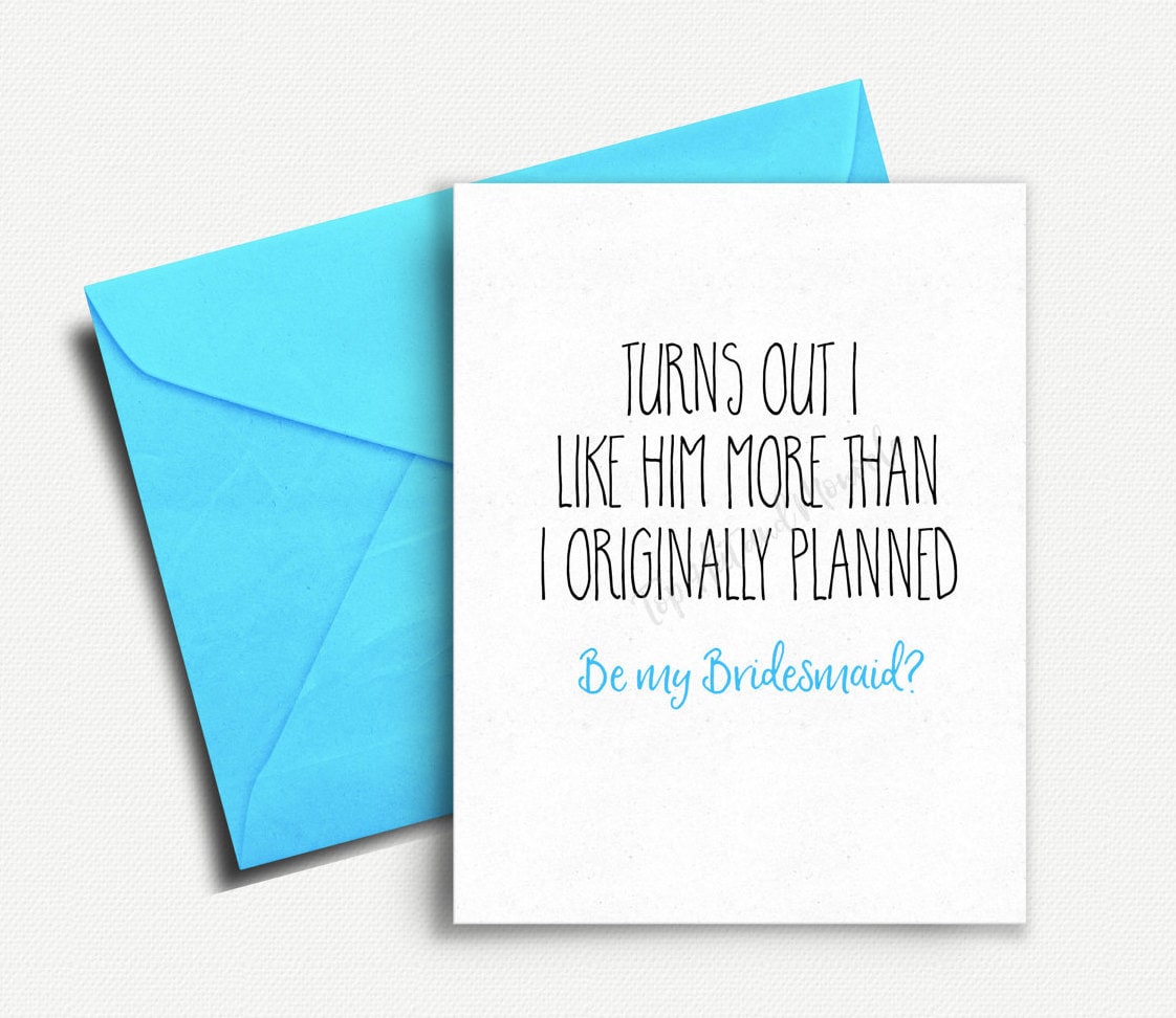 Will you be my Bridesmaid Card Funny, Bridesmaid Proposal, Funny Bridesmaid Card, Bridesmaid ...