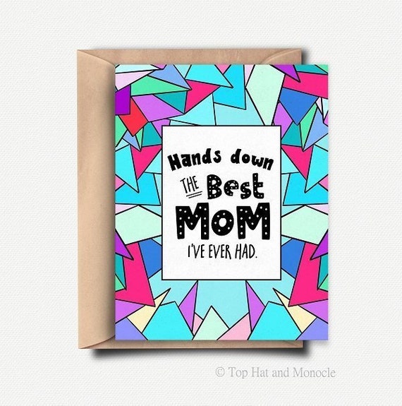 Cute Mothers Day Card Funny Mother S Day Gift Handmade Etsy