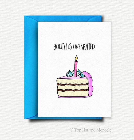 Funny Birthday Card for the "youthfully challenged"