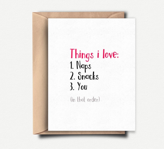 #Priorities - Funny Love Card / Anniversary Card