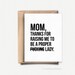 Funny Mothers Day Card Funny Birthday Card for Mom Funny Mothers Day Gift from Daughter Funny Mother's Day Gift Ideas Mum Birthday Card 