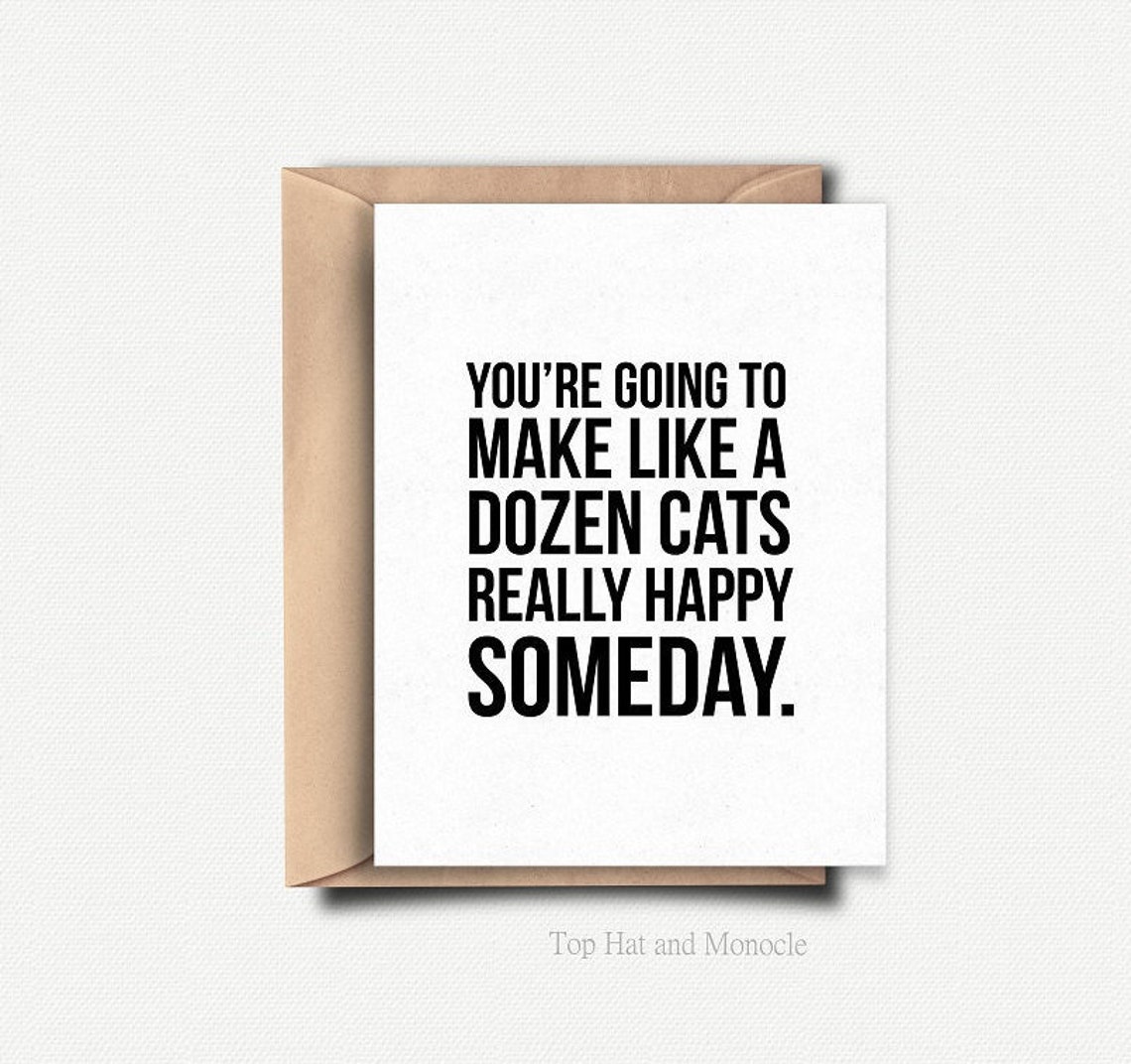 Funny Best Friend Birthday Card for Girlfriend Cat Lady Funny Birthday ...