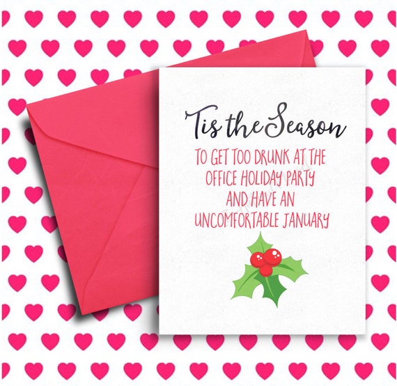 Funny Holiday Card Funny Christmas Card Office Humor  Etsy