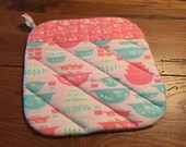 Pyrex Print Potholder NEW Handmade Vintage Print Handmade Gooseberry Memorabilia Kitchen Linen Home Decor