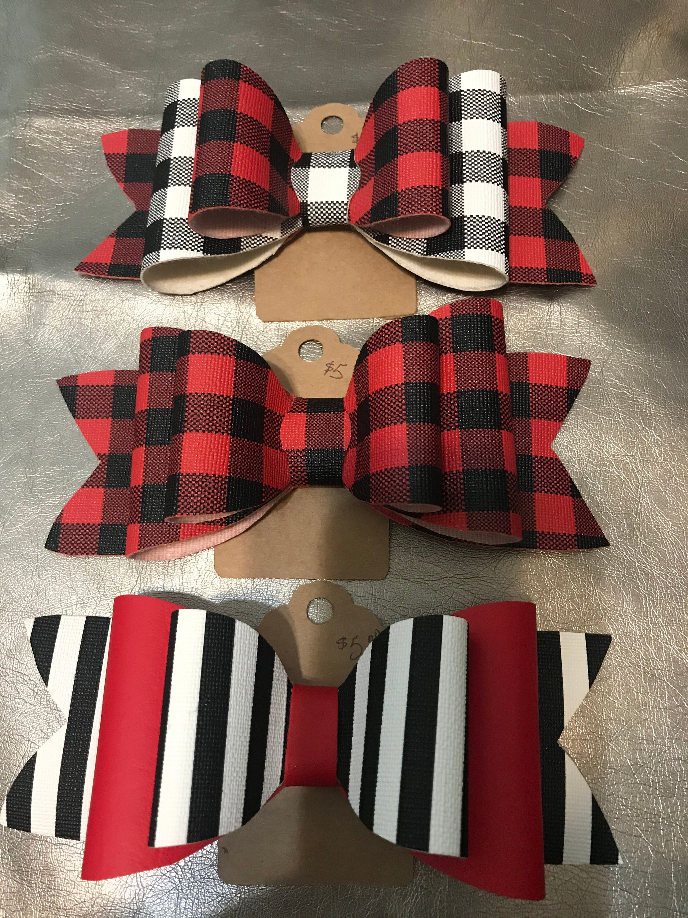 Faux leather bows. Glitter bows hair bows 6 inch bows Etsy