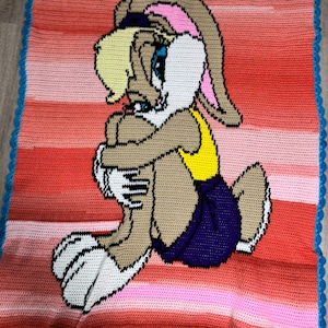 Lola Bunny GRAPH & WRITTEN Pattern -  Full Size