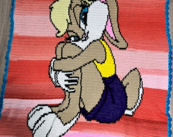 Lola Bunny GRAPH & WRITTEN Pattern -  Full Size