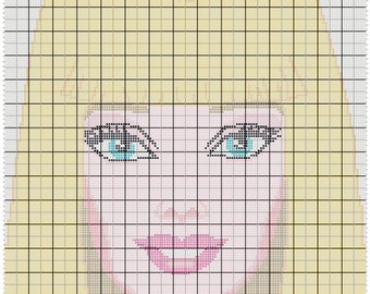 Barbie GRAPH & WRITTEN Pattern - Full Size