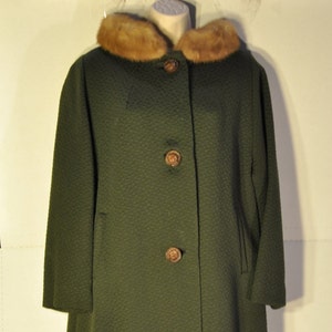 Women's Vintage Green Coat image 1