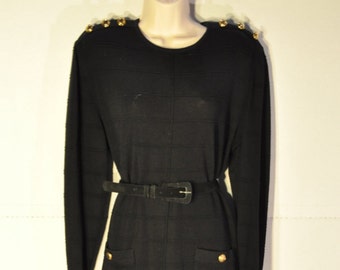 Women's Vintage Black Dress