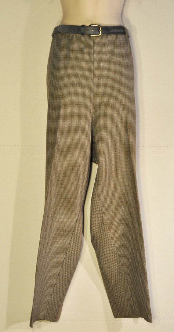 Womens Vintage Checkered Pants - image 1
