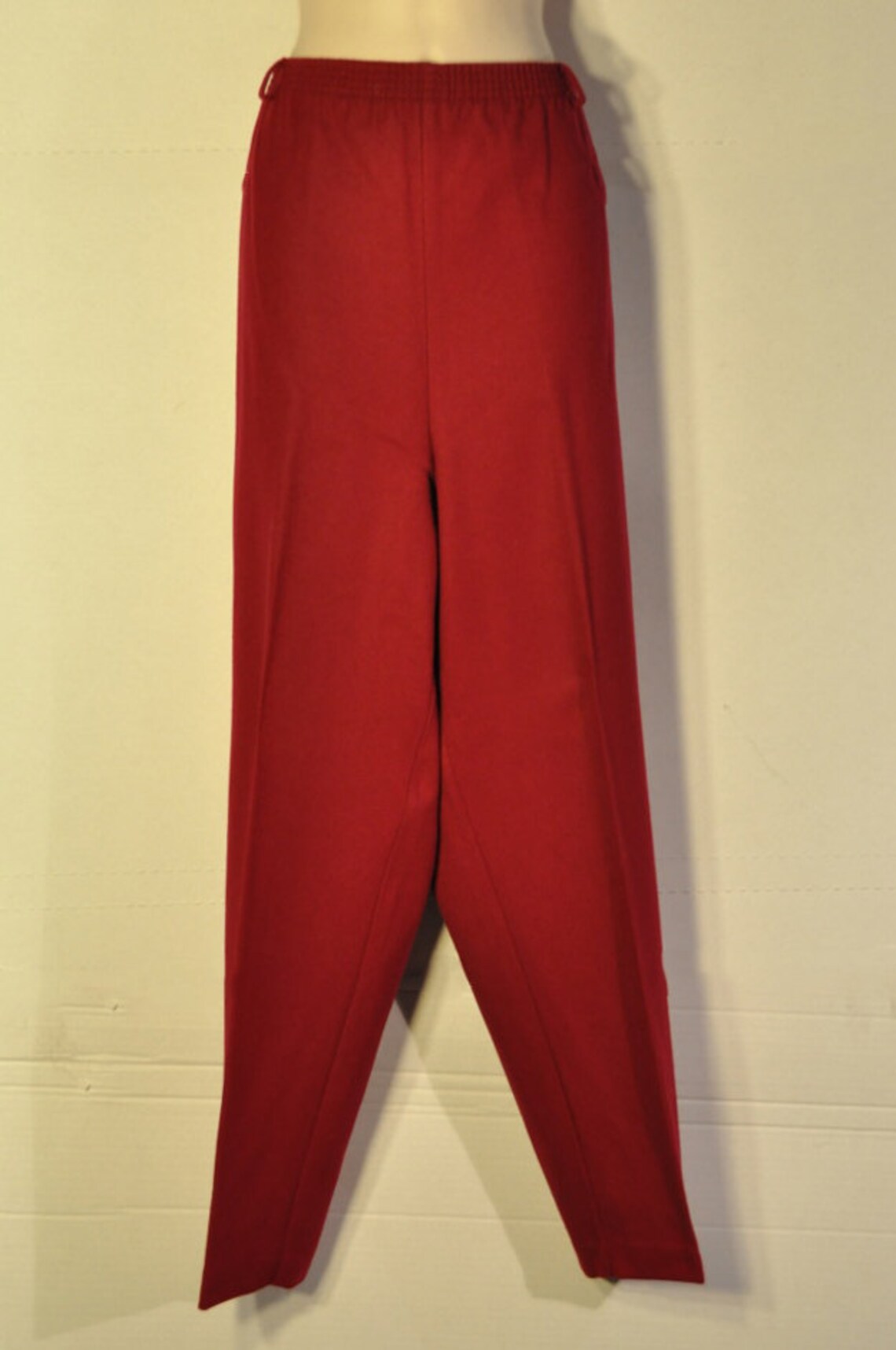 Women's Vintage Red Slacks Etsy