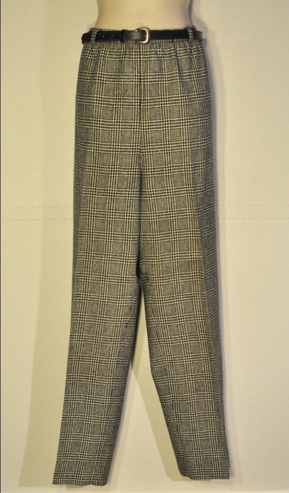 plaid vintage pants