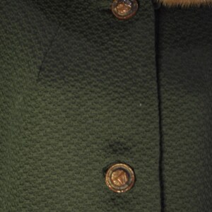 Women's Vintage Green Coat image 2