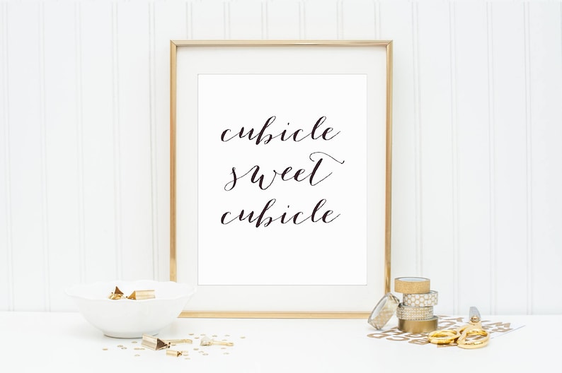 Cubicle Sweet Cubicle Print Cubicle Printable Cubicle Decor - Etsy