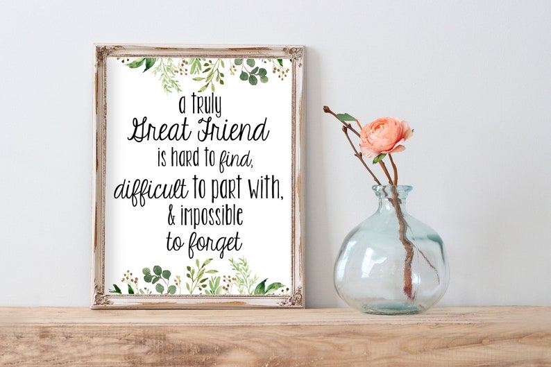 Parting Friend Gift Moving Friend Quote Going Away Gift Etsy
