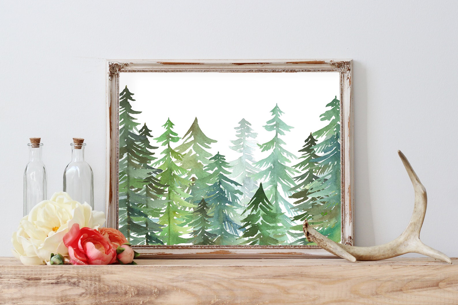 Tree Decor Tree Prints Pine Tree Print Nature Decor Nature - Etsy