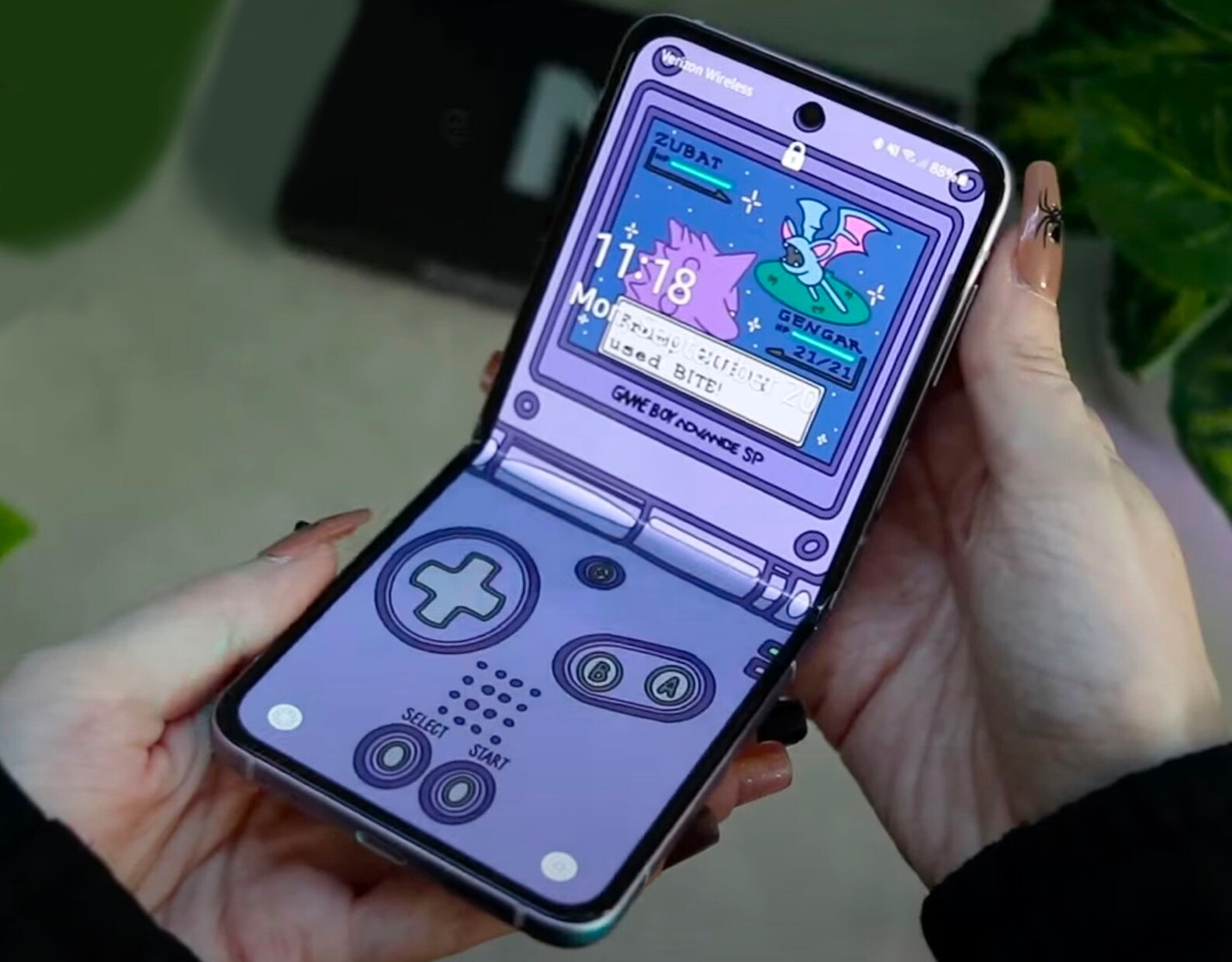 Gameboy Z Flip 3 Wallpaper Cover Screen Etsy Hong Kong