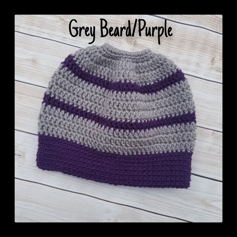 Ponytail Hat Messy Bun Beanie Crochet Beanie Crochet Girl Hats Open Top Beanie Winter Hat For Women Busy Mom Gifts Hats For Women image 8