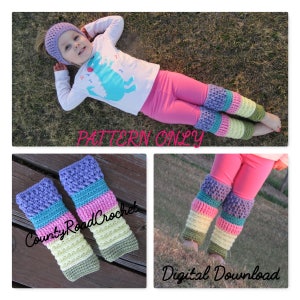 Crochet Leg Warmers Pattern Crochet Kid Leg Warmers Pattern Easy  Beginner Friendly Crochet Patterns Toddler Leg Warmers Crochet Pattern