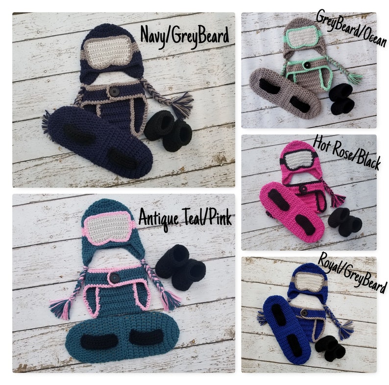 Baby Snowboard Outfit Baby Ski Outfit Baby Ski Goggles Hat Etsy
