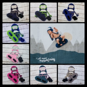 Baby Snowboard Outfit Future Snowboarder Snowboarding Photo Prop Newborn Pictures Snowboard Baby Gift Snowboarding Buddy Born To Snowboard