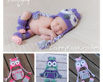 Baby Owl Outfit, Newborn Owl Photo Prop, Crochet Owl Hat, Owl Baby Clothes, Toddler Owl Hat, Baby Owl Hat, Kids Owl Hat, Owl Costume