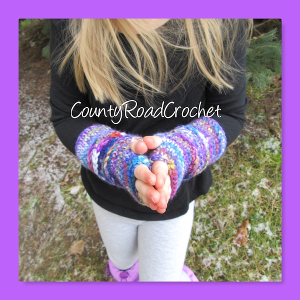 Fingerless Gloves Kid Winter Gloves Crochet Gloves Knit Gloves Fingerless Mittens Wrist Warmers Toddler Mittens Arm Warmers Women's Gloves