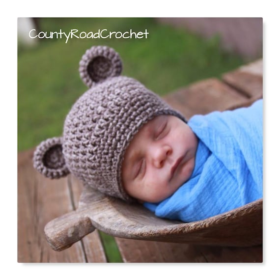 Bear Hat Newborn Bear Hat Baby Bear Hat 