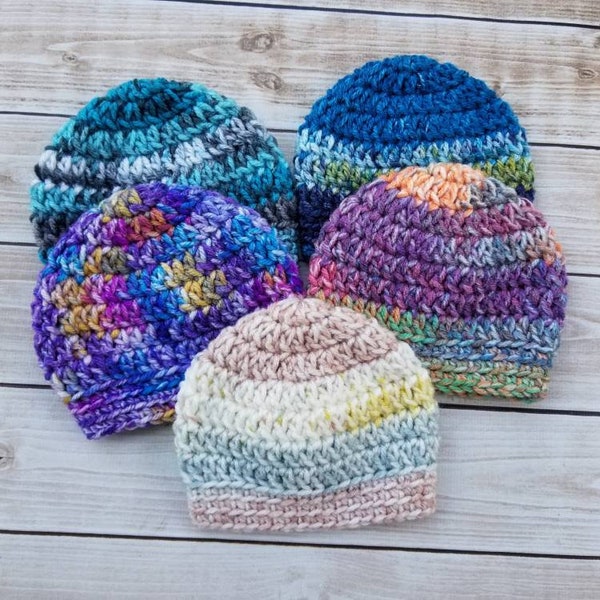 Micro Preemie Hat Preemie Hats NICU Baby Hats Tiny Baby Beanies Preemie Gifts Crochet NICU Hat Crochet Preemie Beanie Bulk Order Donations