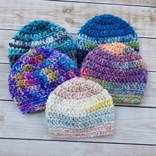 Micro Preemie Hat Preemie Hats NICU Baby Hats Tiny Baby Beanies Preemie Gifts Crochet NICU Hat Crochet Preemie Beanie Bulk Order Donations