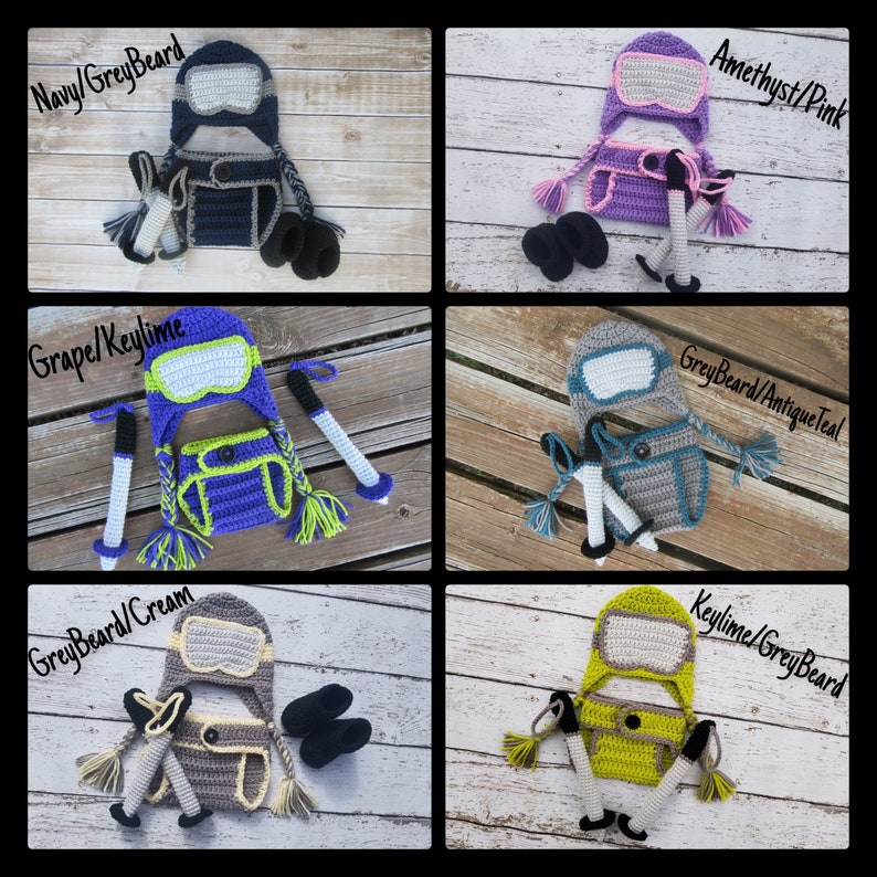 Baby Snowboard Outfit Baby Ski Outfit Baby Ski Goggles Hat Etsy