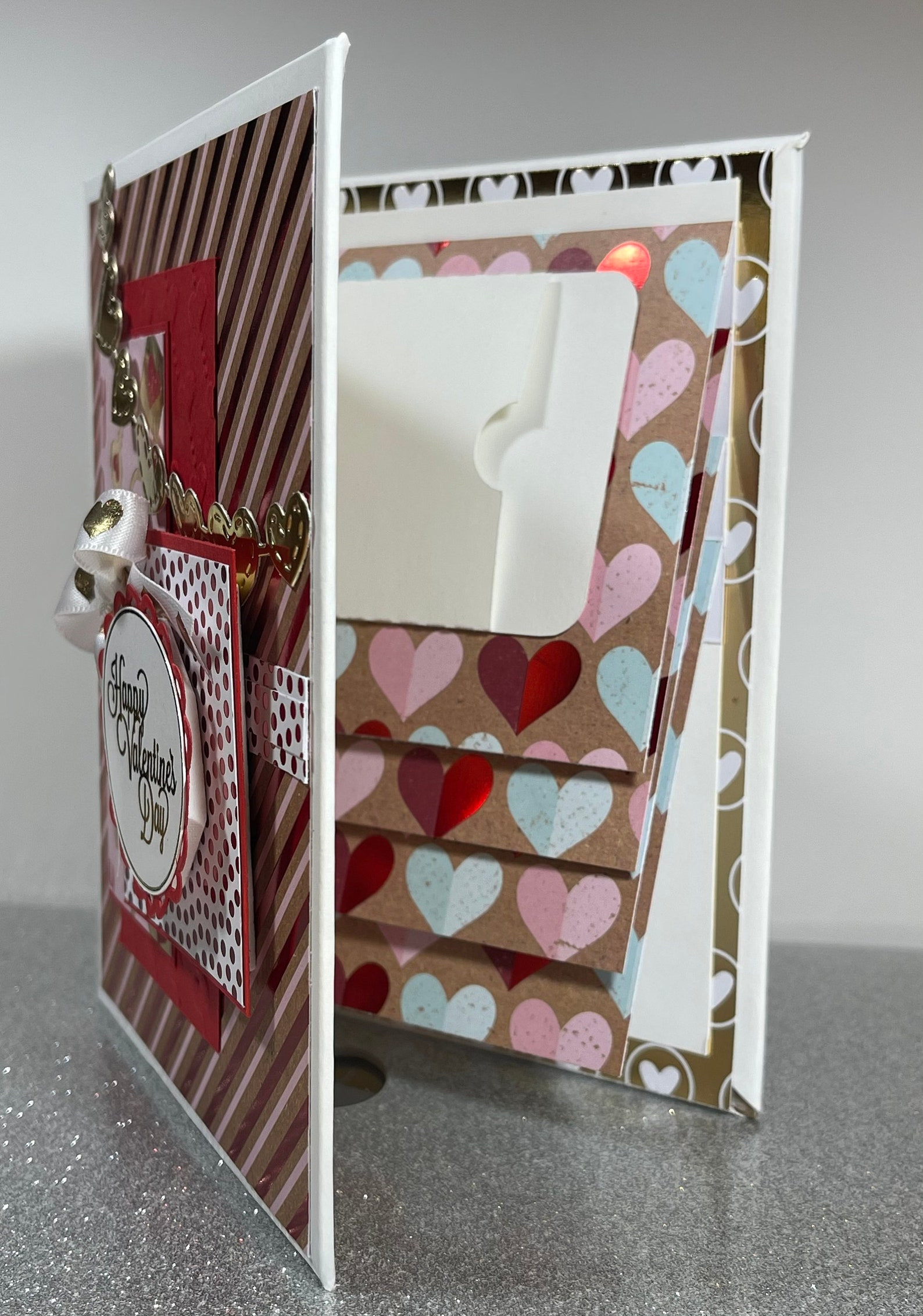 Gift card holder Valentine Gift Card Book Etsy