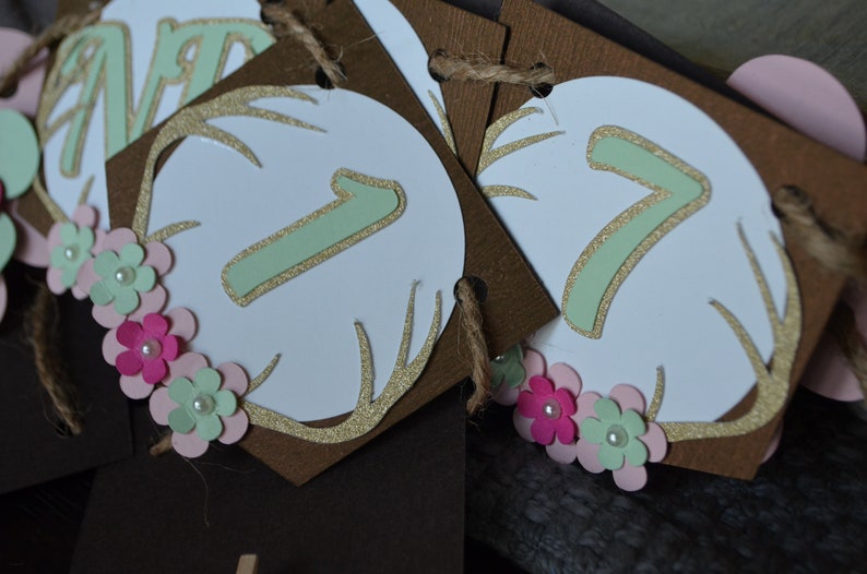 First Birthday Photo Banner Floral Antlers First Birthday Boho First Birthday Photo Banner Wild One 12 Month Photo Banner Bohemian.