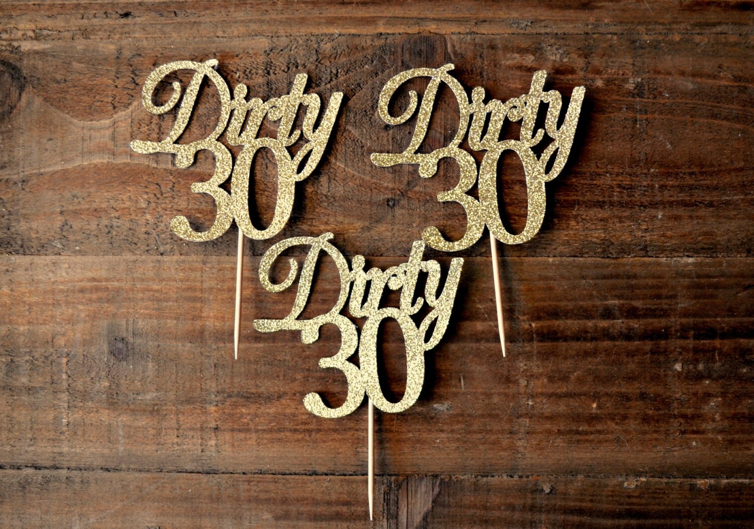 Dirty 30 Cupcake Toppers. 30th Birthday Cupcake Toppers. 30th Etsy
