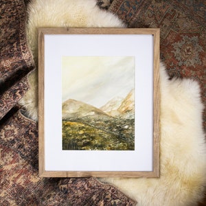 Provo | Original Watercolor Painting Art Print by Chicago based Artist | Forest | Utah Landscapes | Mountains | Authentic Artwork