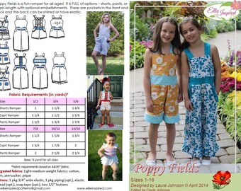 Poppy Fields Romper by Ellie Inspired (Girls 1 - 16)