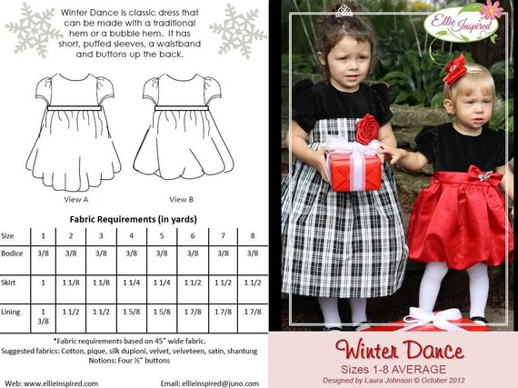 Winter Dance by Ellie Inspired (girls 1 - 8) - Etsy Winter Dance by Ellie Inspired (girls 1 - 8) - Etsy