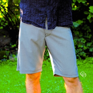 Men&#39;s Boardshorts Sewing Digital PDF Pattern in Size Range 30&quot; - 63&quot; High Hip Chadwick Swim Trunks Summer Fall Shorts Casual