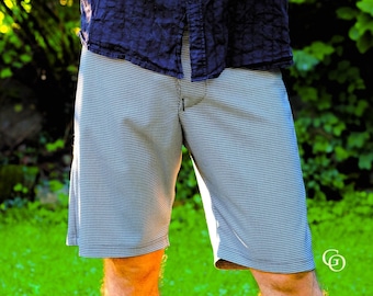 Mönster för herr boardshorts – Badbyxor med hög höft (digital PDF)