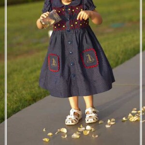 Sandcastle Dress by Ellie Inspired (Girls NB - 5)