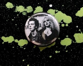 70’s 【SID VICIOUS】 BADGE 【SEX PISTOLS】 Very Rare 1970's Sex Pistols Sid Vicious Badge 2.5cm In Size