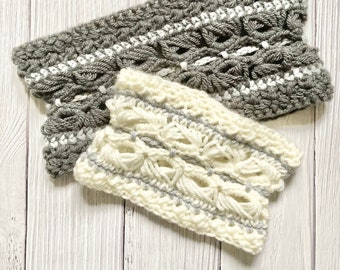 ElizabethBroom Neck Warmer Cowl Crochet Pattern Broomstick Lace Elizabeth Stitch Detailed Crochet Chunky Yarn Scarf Baby Toddler Child Adult