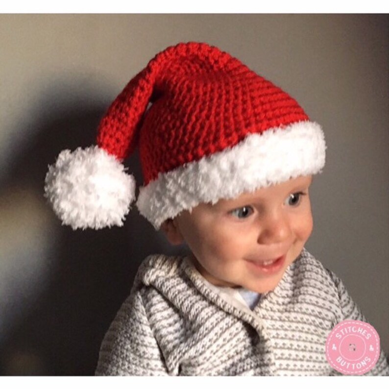 BABY Santa Hat Father Christmas Hat Christmas Costume Baby Etsy